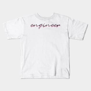 engineer (pink) Kids T-Shirt